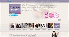 Desktop Screenshot of essencemusicagency.com